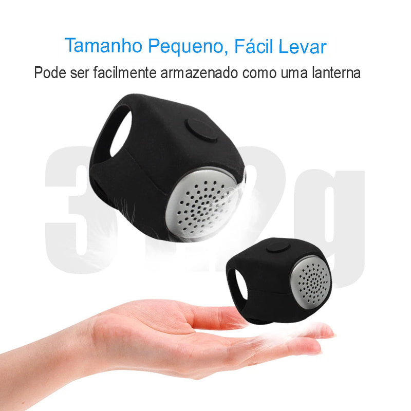 Buzina de bicicleta com 3 modos de som